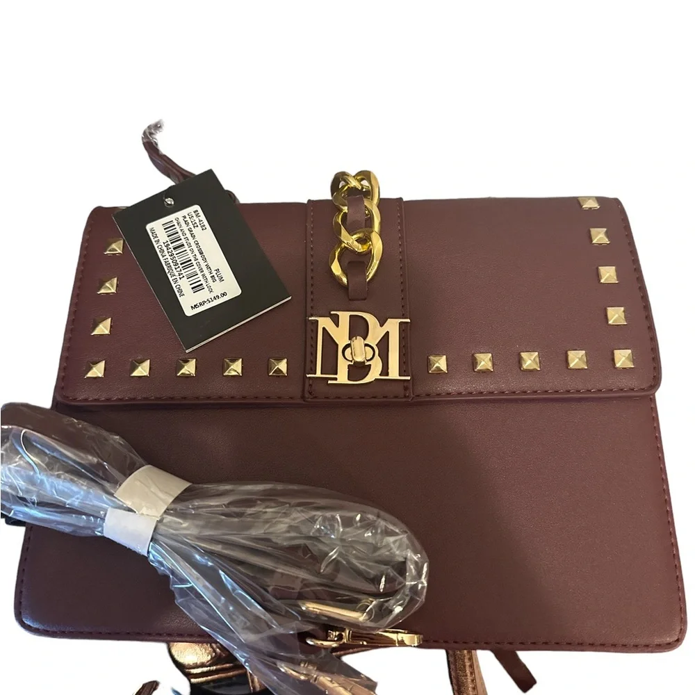 Badgley Mischka Burgundy Handbag-NWT